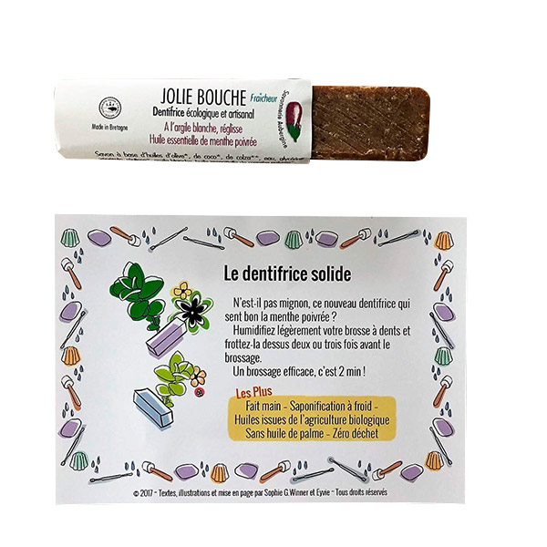 Dentifrice solide boutique Objectif zéro déchet