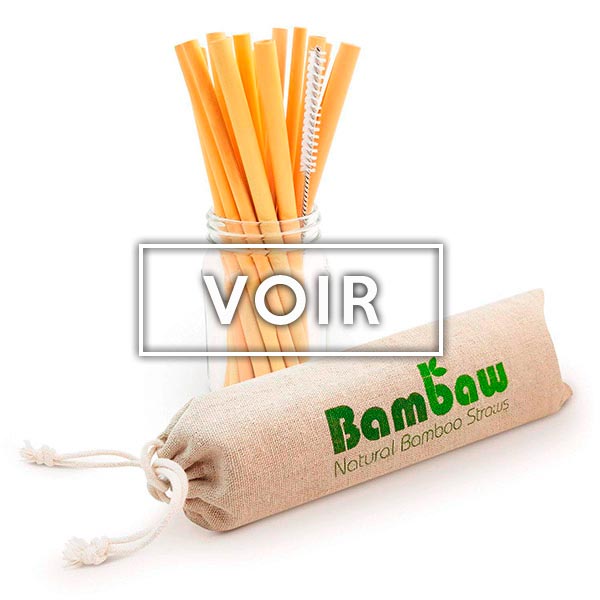 Pailles bambou boutique Objectif zéro déchet